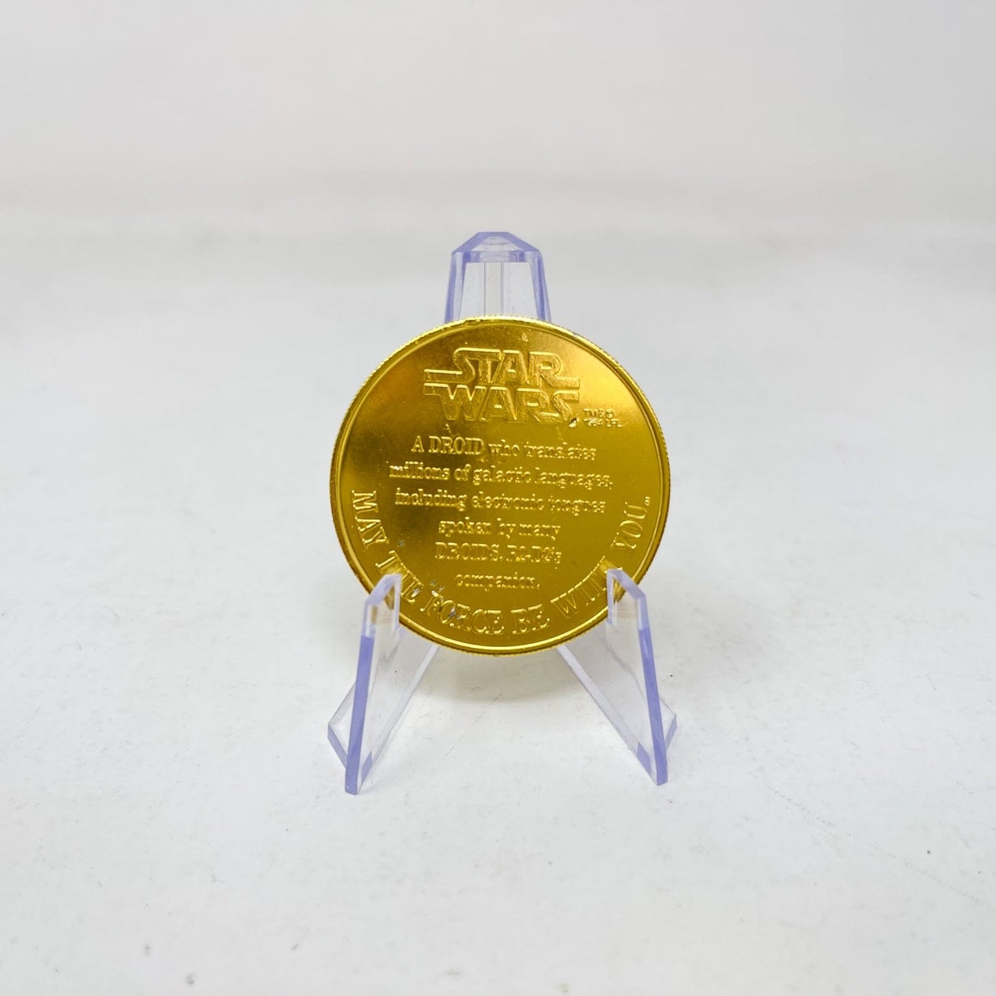 Vintage Kenner Star Wars Coin DROIDS C-3PO Coin