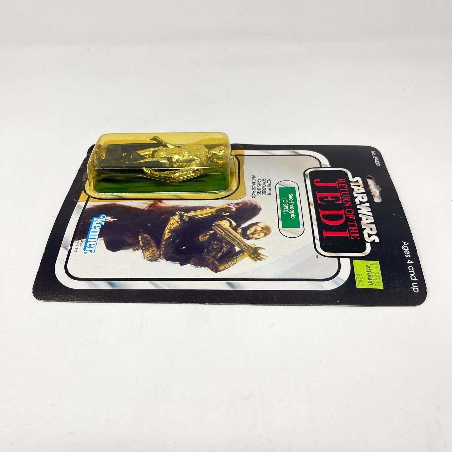 Vintage Kenner Star Wars MOC C-3PO Removable Limbs ROTJ 65B-back - Mint on Card (Cut POP)