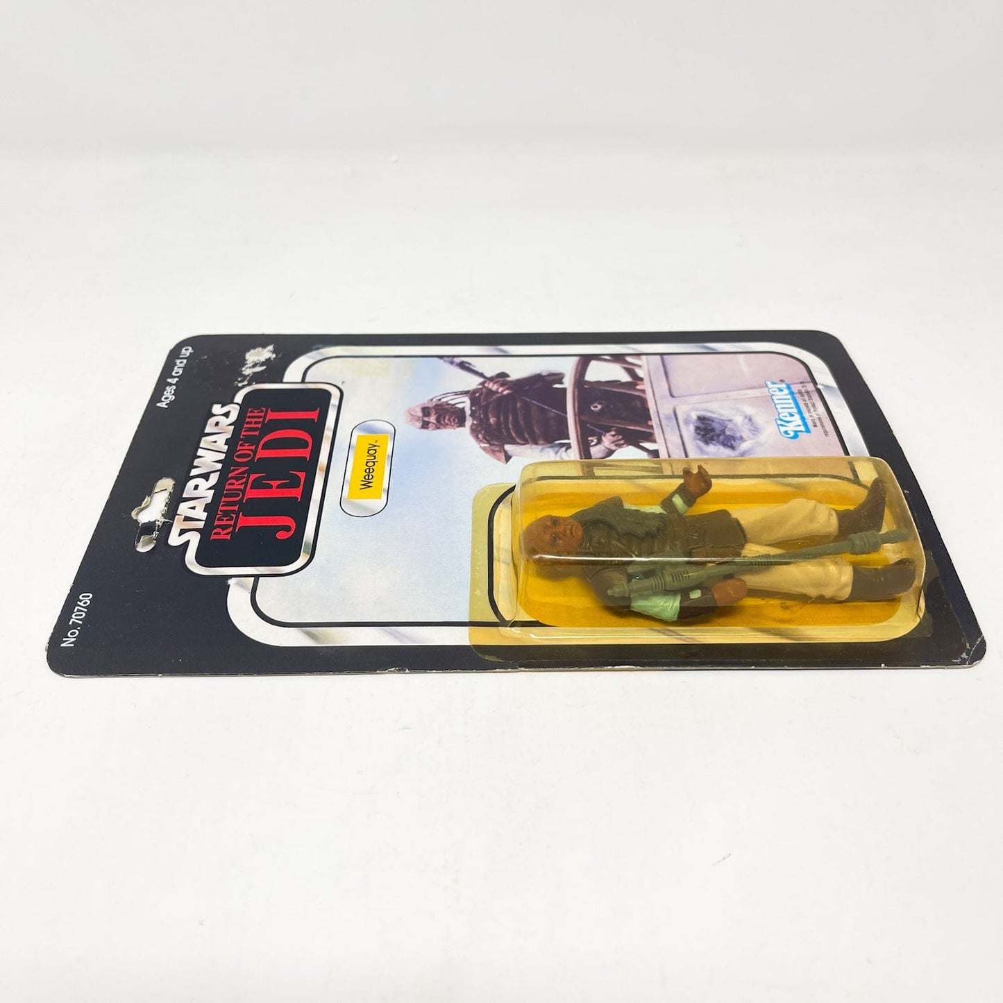 Vintage Kenner Star Wars MOC Weequay ROTJ 65B-back - Mint on Card