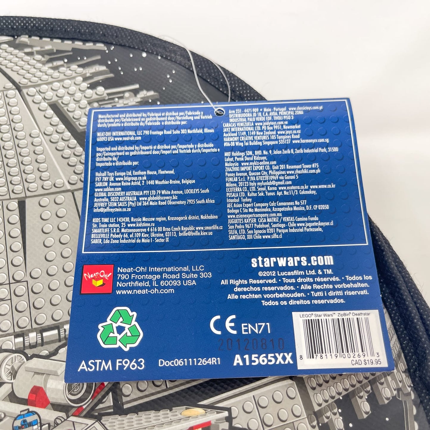 Vintage Lego Star Wars Lego Boxed LEGO Death Star Transforming Toybox ZipBin (2014)