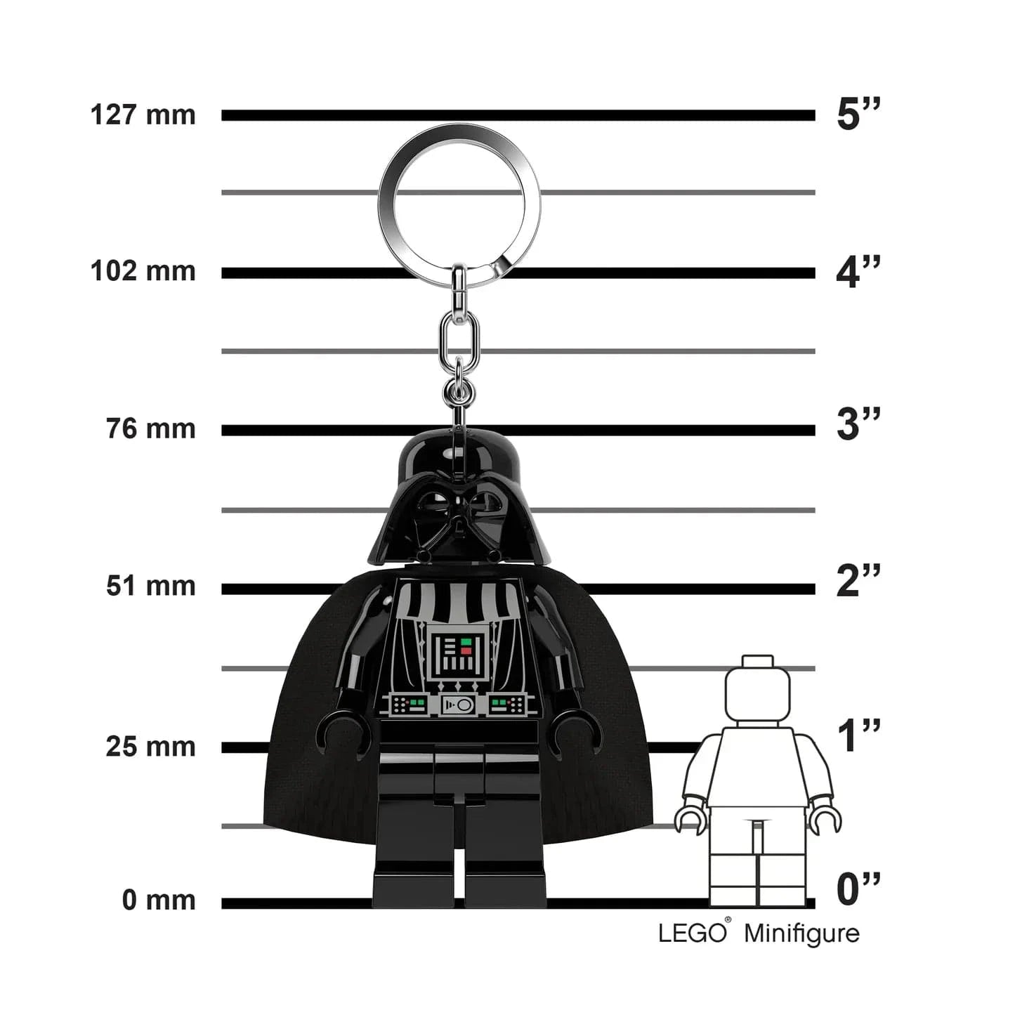 Vintage Lego Star Wars Lego Minifigure LEGO Star Wars Darth Vader Keychain Flashlight