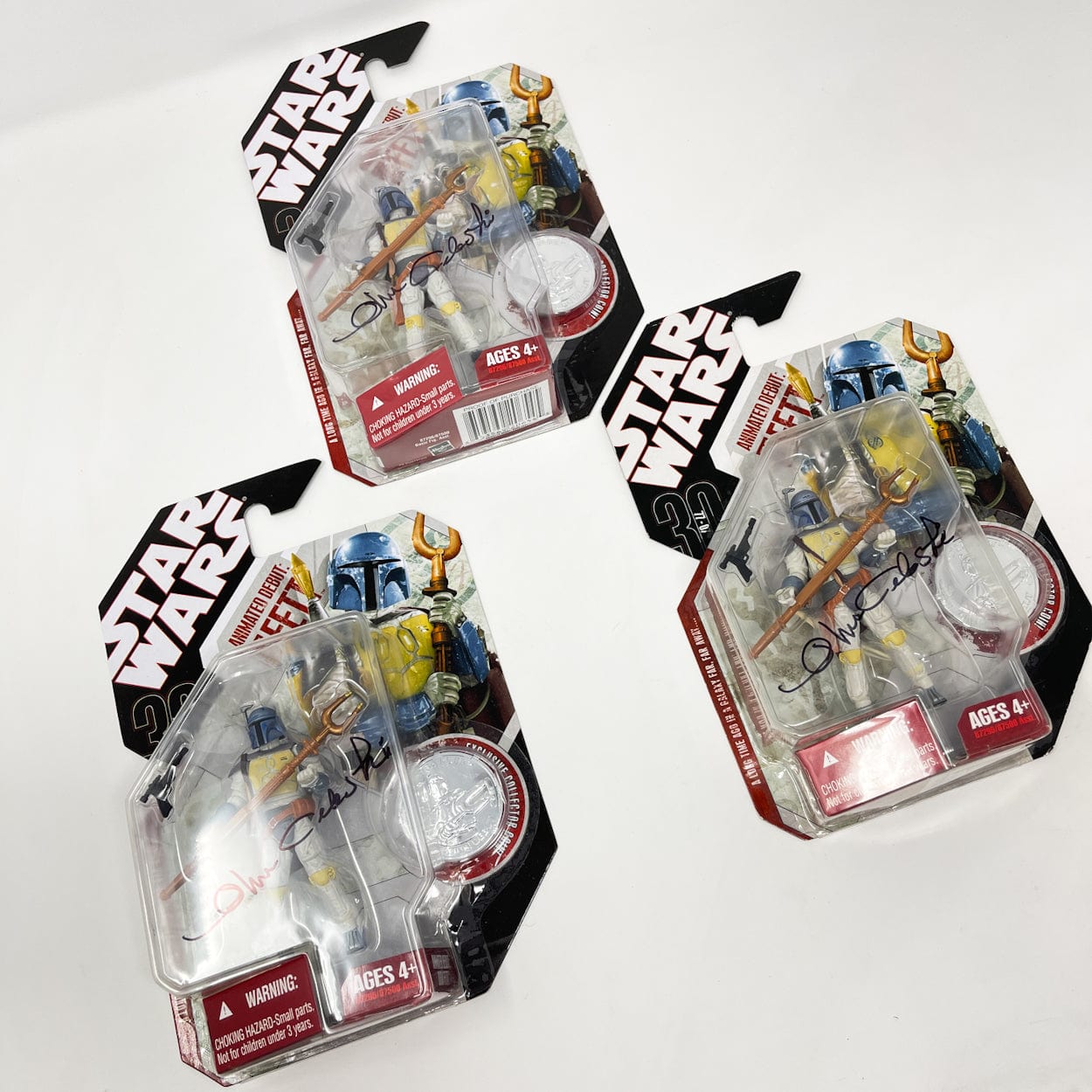 Vintage Hasbro Star Wars Modern MOC Celestri Autograph - Animated Debut Boba Fett Hasbro Holiday Special