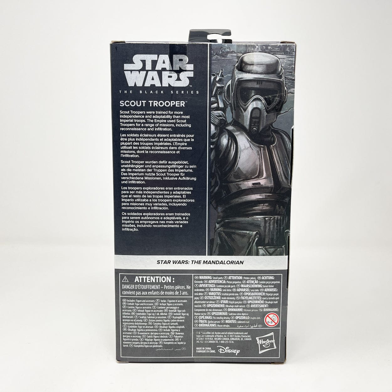 Vintage Hasbro Star Wars Modern MOC Scout Trooper (Carbonized) - Black Series Hasbro Star Wars Action Figure