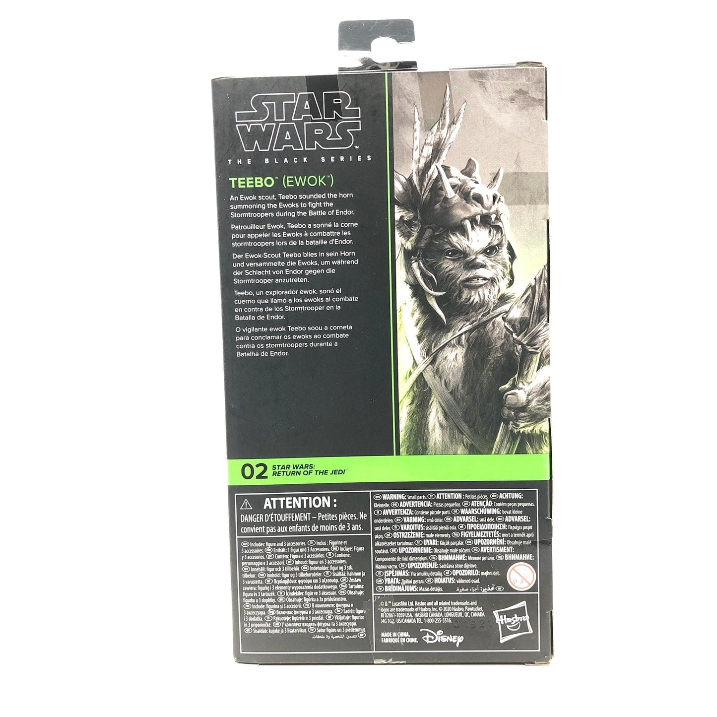 Vintage Hasbro Star Wars Modern MOC Teebo (Ewok) - Black Series ROTJ 02 Hasbro Star Wars Action Figure