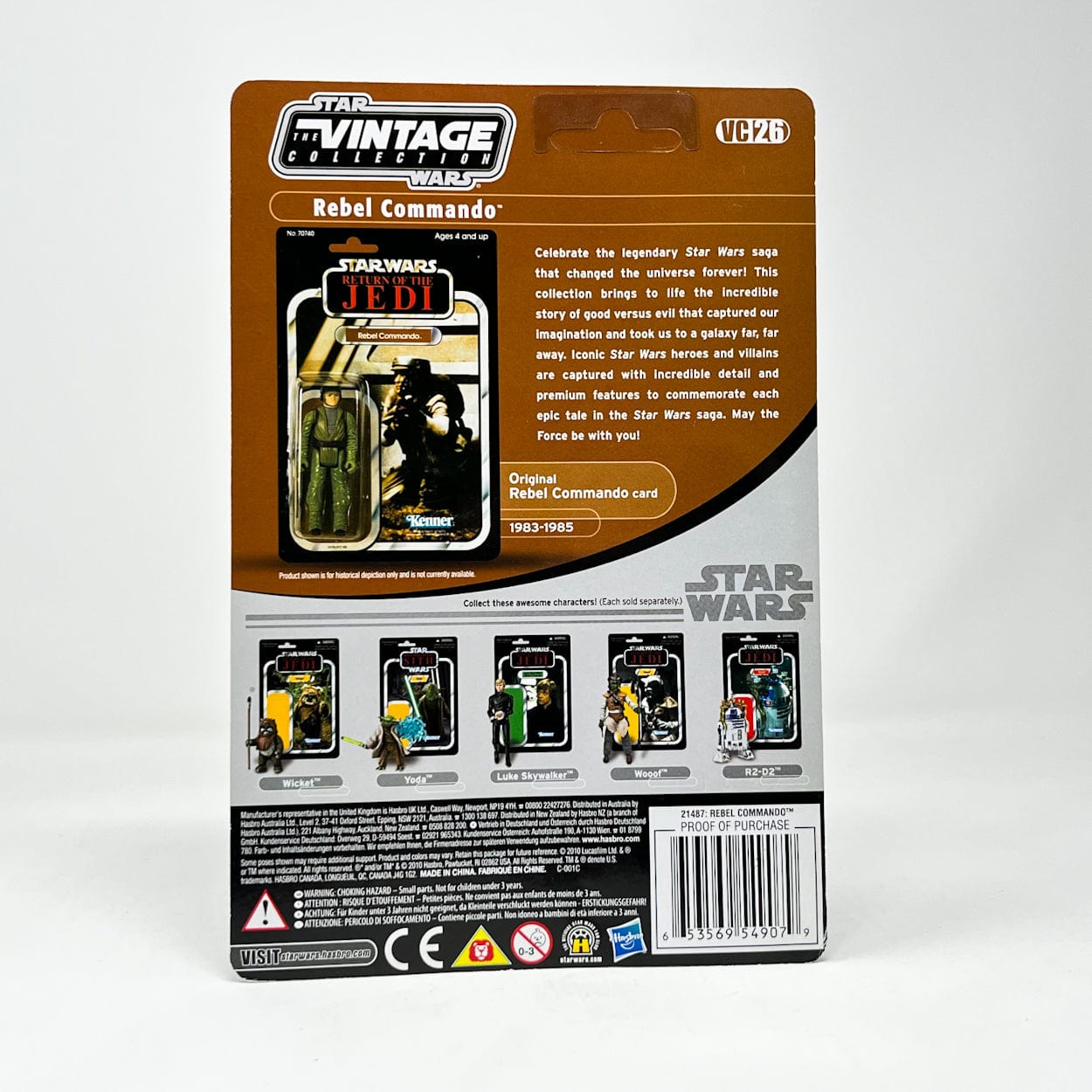 Vintage Hasbro Star Wars Modern MOC VC026 Rebel Commando The Vintage Collection Hasbro Star Wars