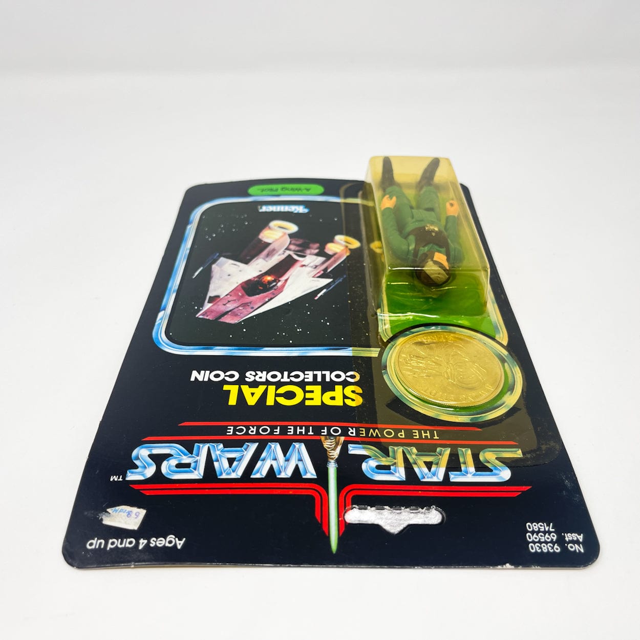 Vintage Kenner Star Wars MOC A-Wing Pilot POTF 92A Back - Mint on Card