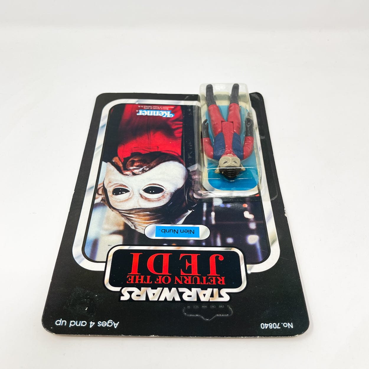 Vintage Kenner Star Wars MOC Nien Nunb ROTJ 65B-back - Mint on Card