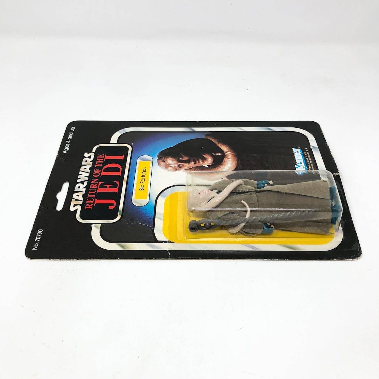 Vintage Kenner Star Wars Toy Bib Fortuna ROTJ 65A Back - Mint on Card
