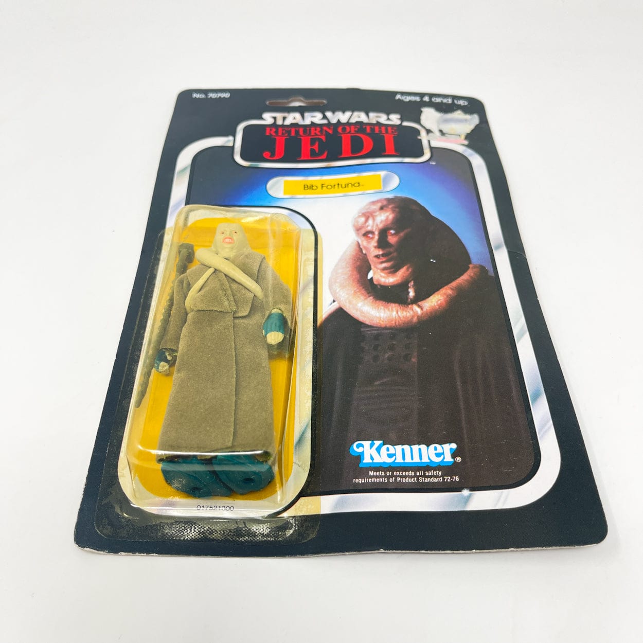 Vintage Kenner Star Wars Toy Bib Fortuna ROTJ 65B Back - Mint on Card