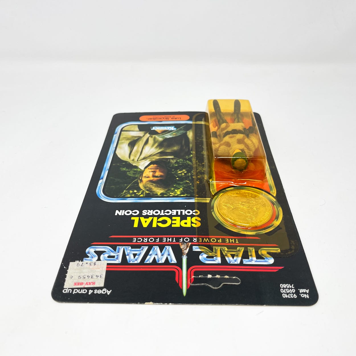 Vintage Kenner Star Wars Toy Luke Skywalker Battle Poncho POTF 92-Back - Mint on Card