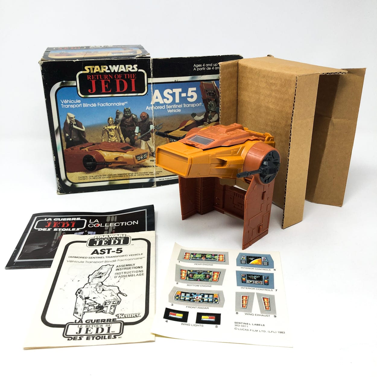 Vintage Star Wars Mini Rig AST 5 GDE Box 4th Moon Toys Vintage Star Wars Mini Rig AST 5 GDE Box 4th Moon Toys