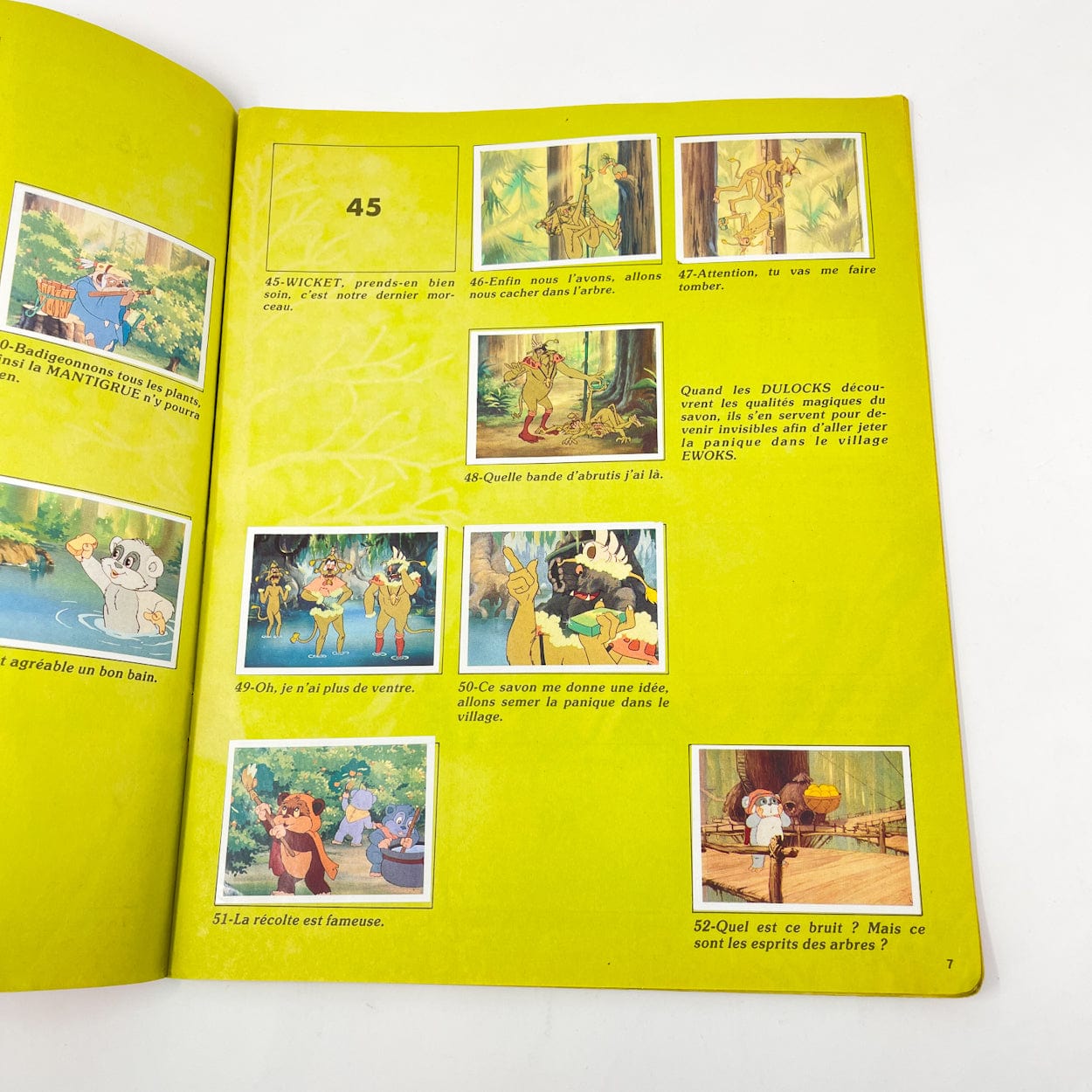Vintage Panini Star Wars Non-Toy Ewoks Sticker Book - France