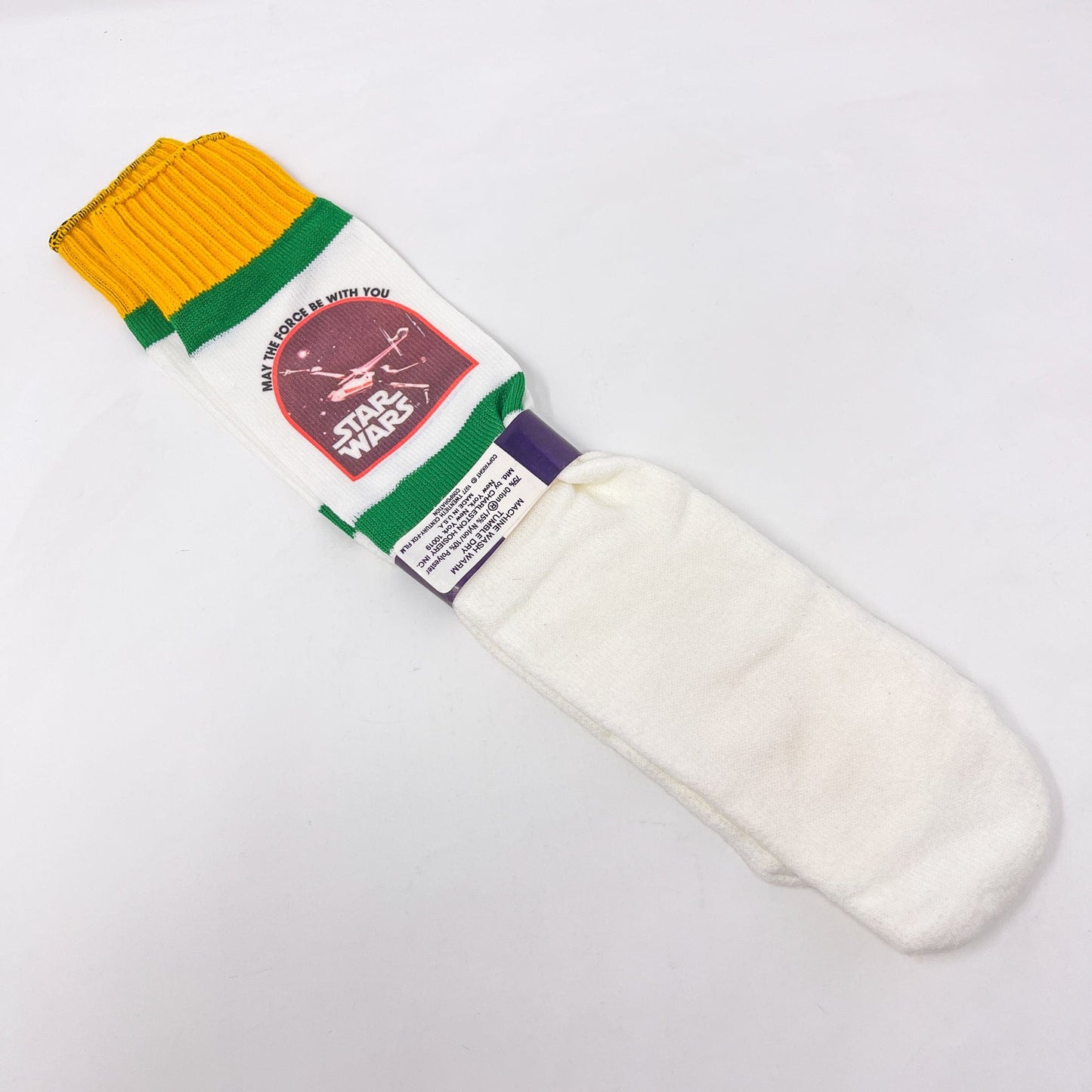 Vintage 4th Moon Toys Star Wars Non-Toy May the Force Be With You Socks (1977)