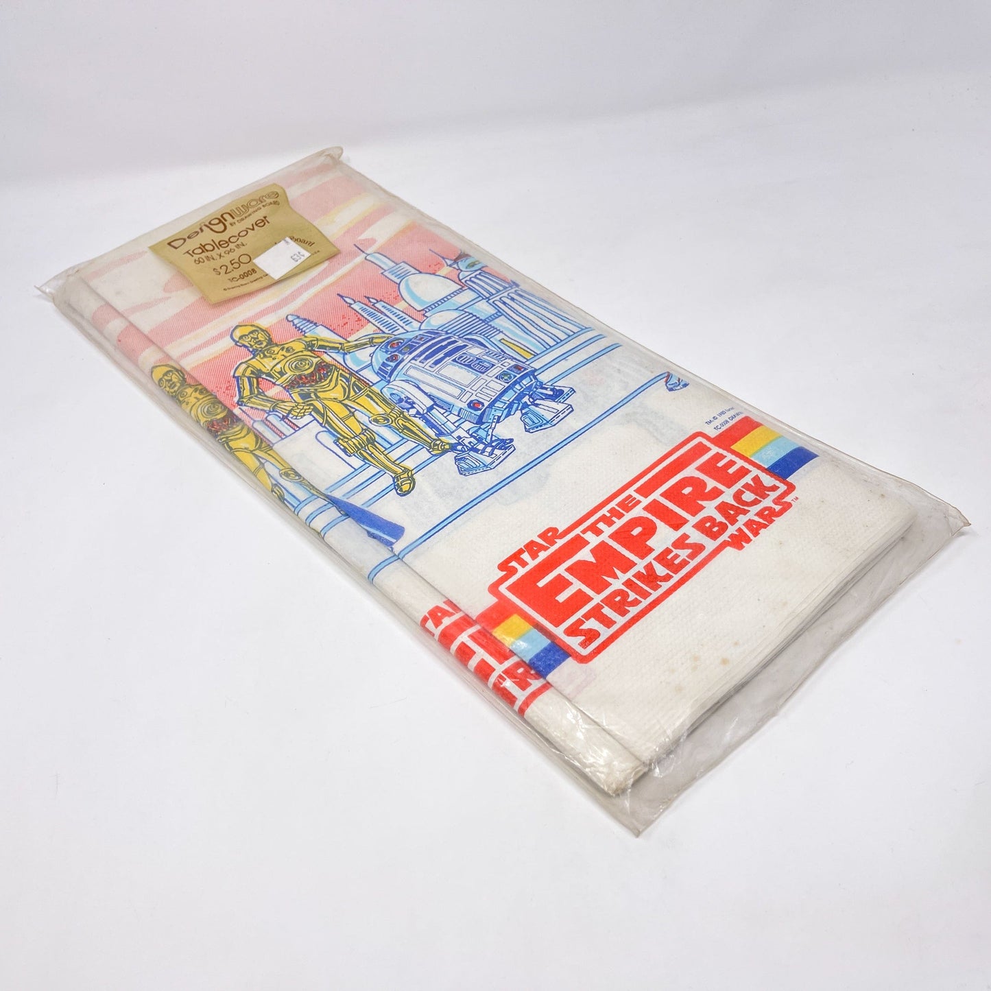 Vintage Drawing Board Star Wars Non-Toy Empire Strikes Back Party Table Cloth - Sealed