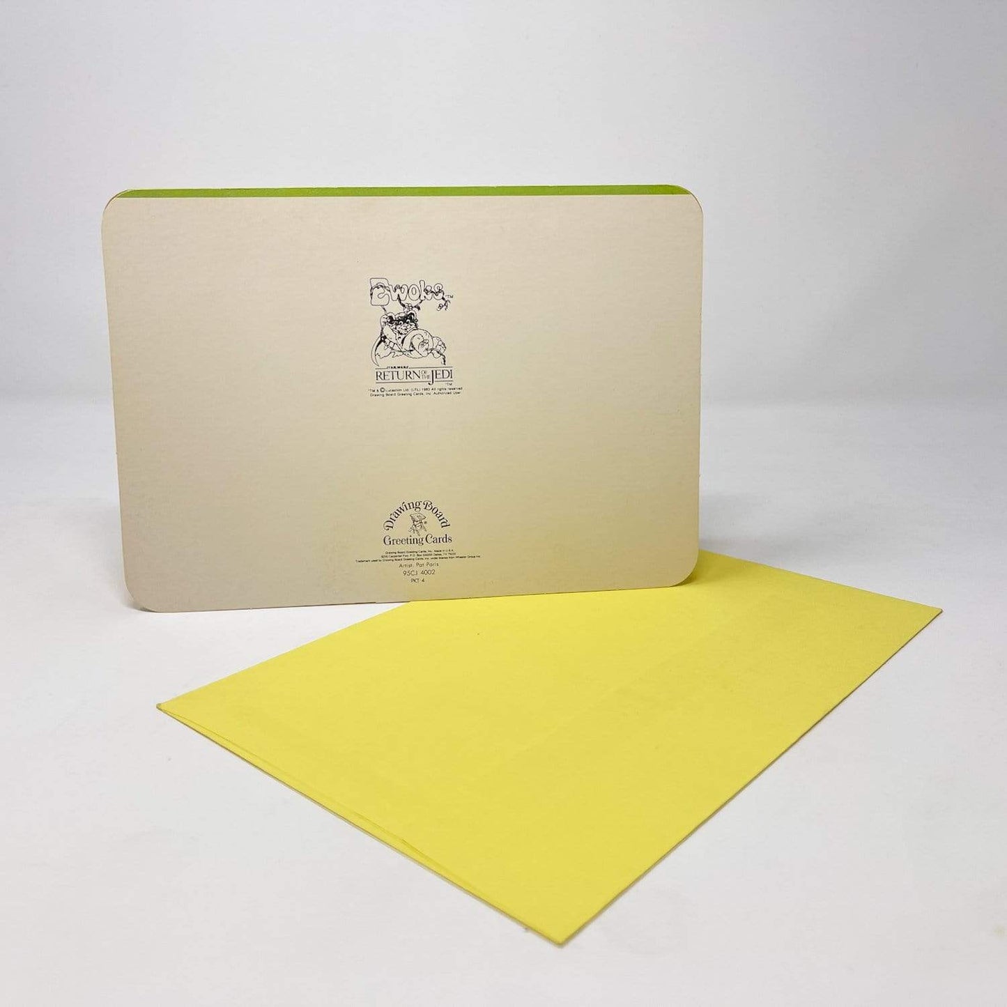 Vintage Drawing Board Star Wars Non-Toy Ewok Wocklings Greeting Card w/ Envelope - 1983