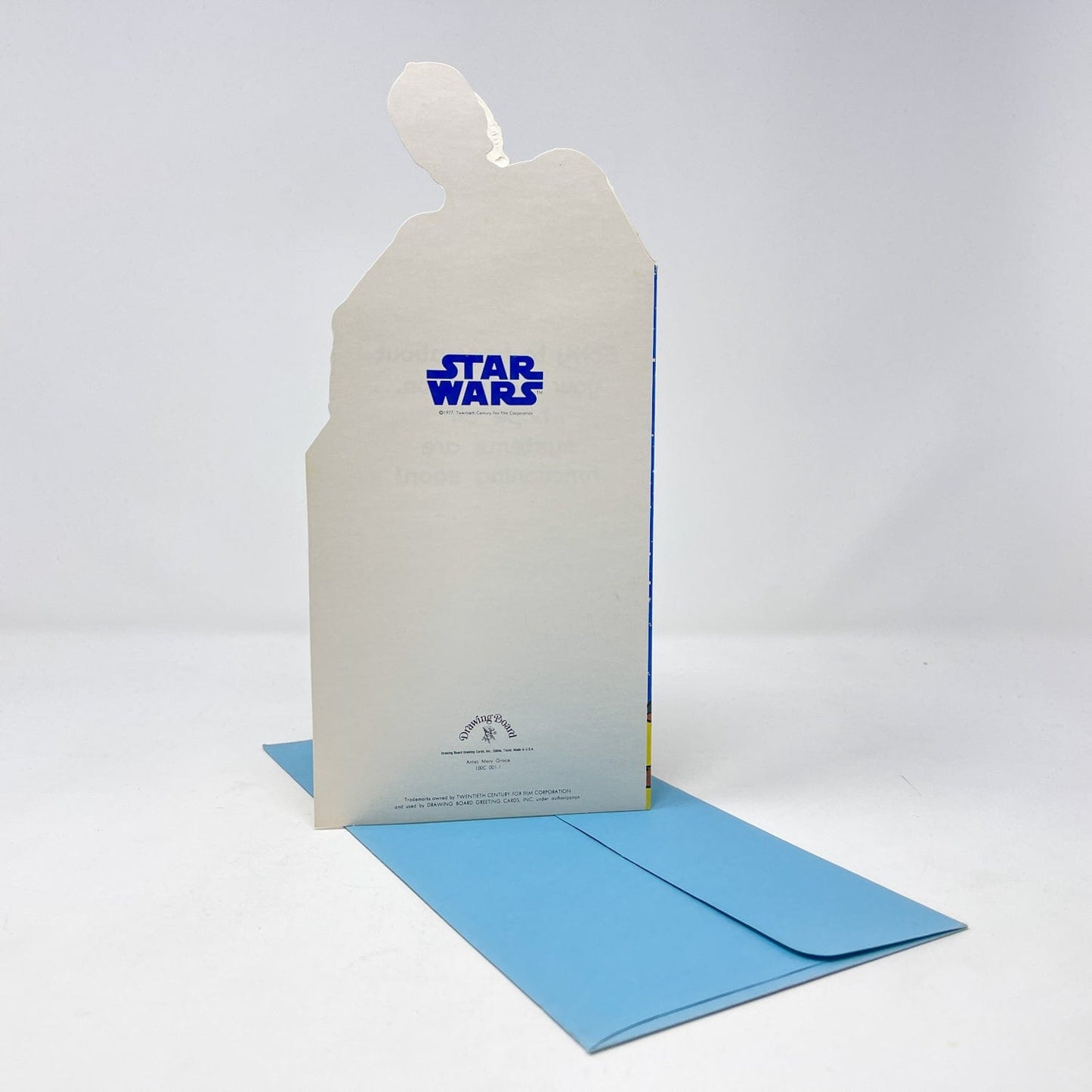 Vintage Drawing Board Star Wars Non-Toy R2-D2 & C-3PO Greeting Card w/ Envelope - Drawing Board 1977