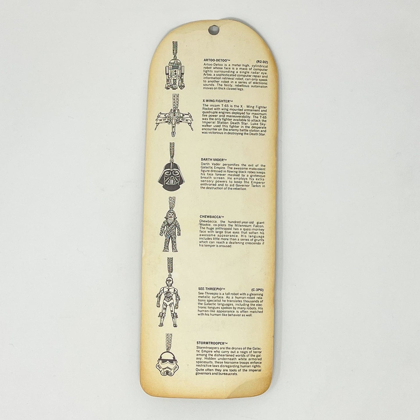 Vintage Factors Star Wars Non-Toy Darth Vader Necklace - MIB Factors 1977