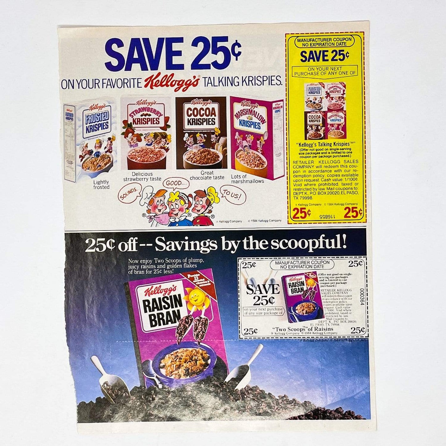 Vintage General Mills Star Wars Ads C-3PO's Cereal Print Ad with Coupon - USA (1984)