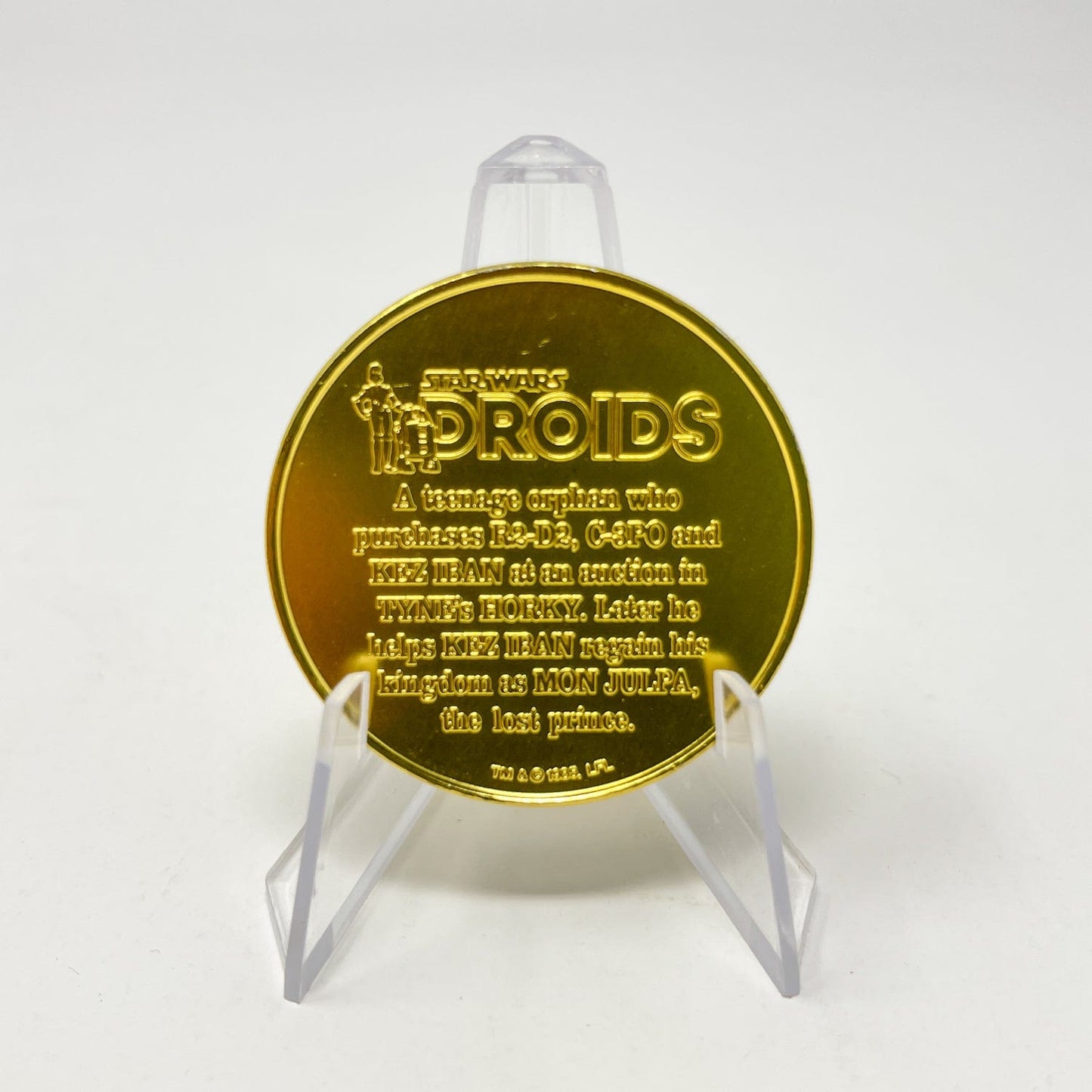 Vintage Kenner Star Wars Coin DROIDS Jann Tosh Coin