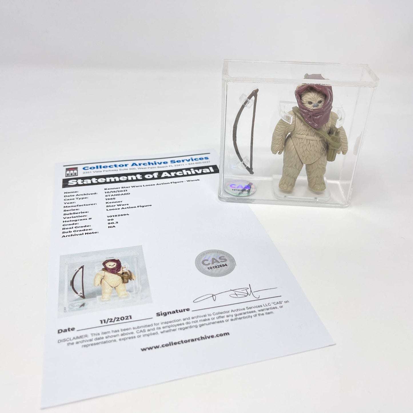 Vintage Kenner Star Wars LC Warok - Loose Graded CAS 90