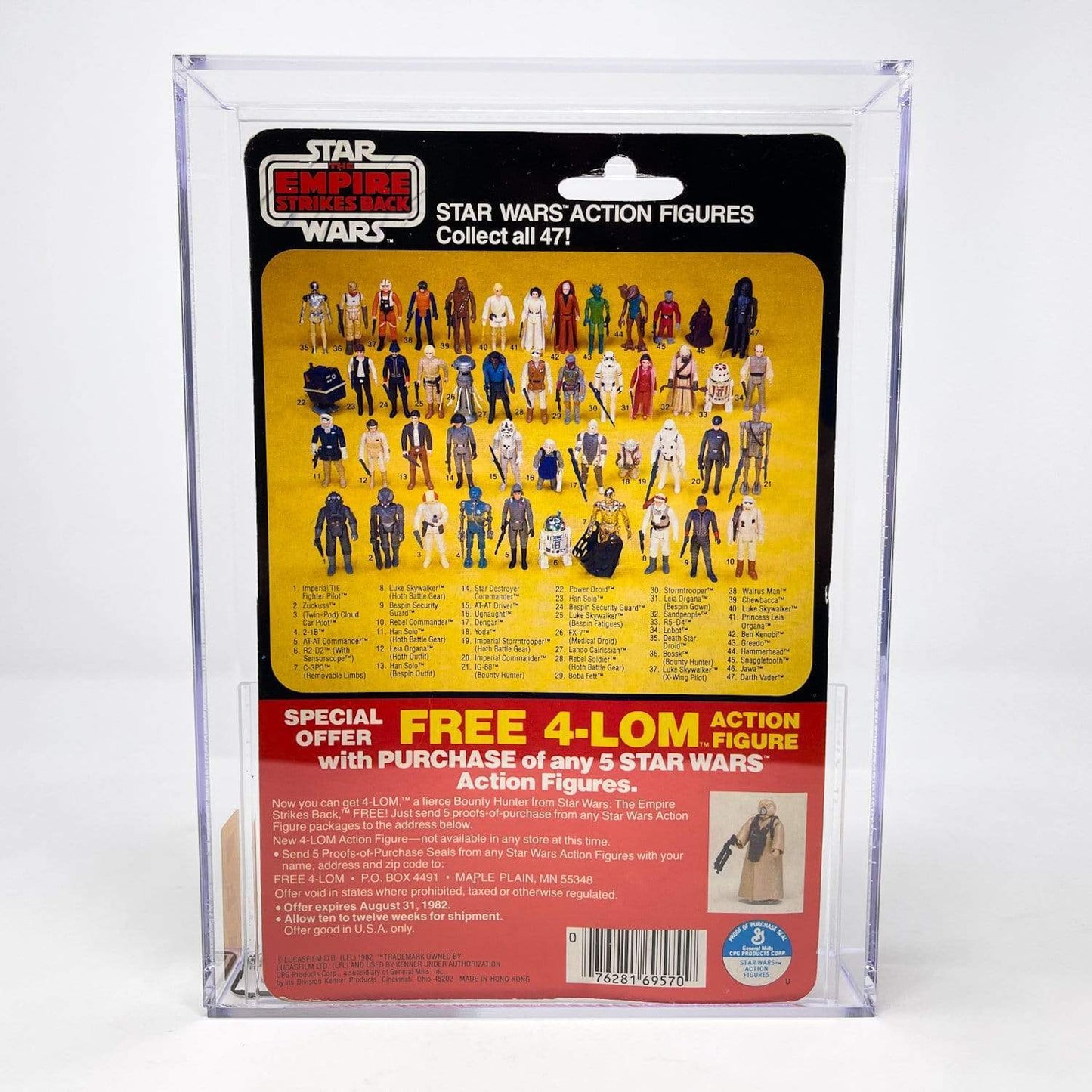 Vintage Kenner Star Wars MOC R5-D4 ESB 47-back - MOC AFA 70