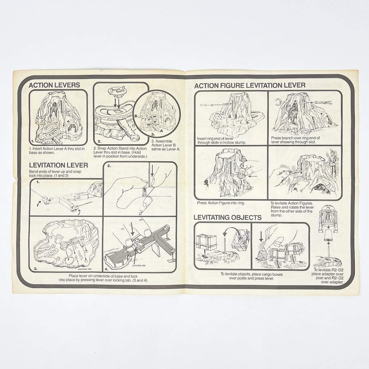 Vintage Kenner Star Wars Paper ESB Degobah Playset Instructions