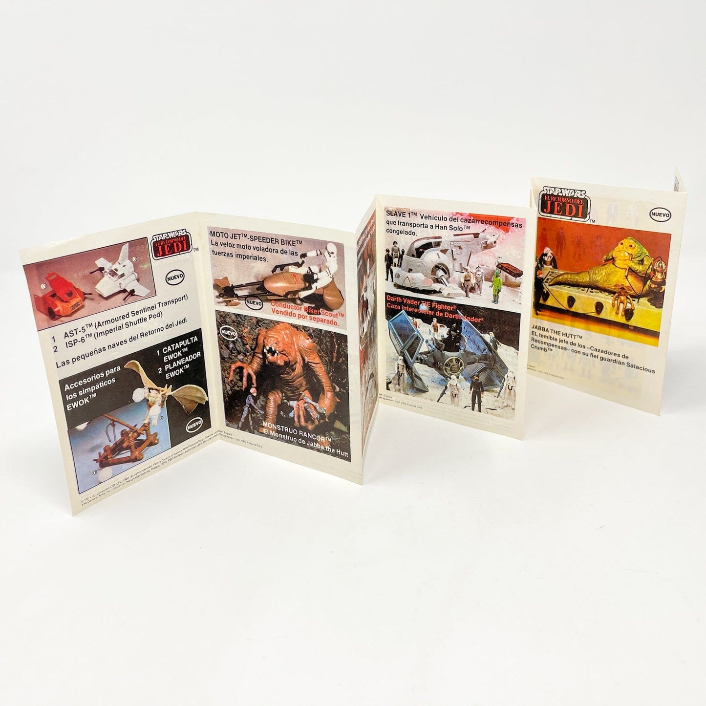 Vintage Kenner Star Wars Paper Return of the Jedi PBP Spain Mini-Catalog (1984)