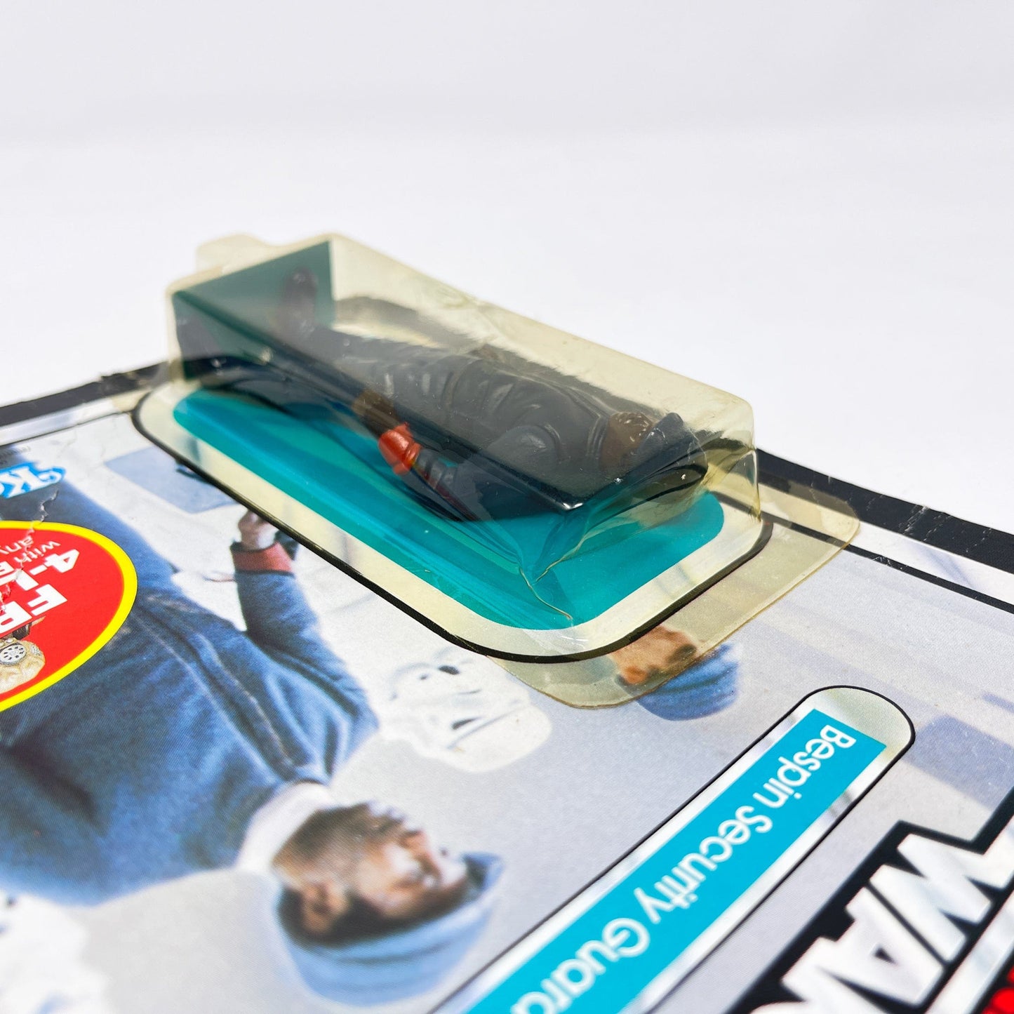 Vintage Kenner Star Wars Toy Bespin Guard (Black) 47A Back - Mint on Card