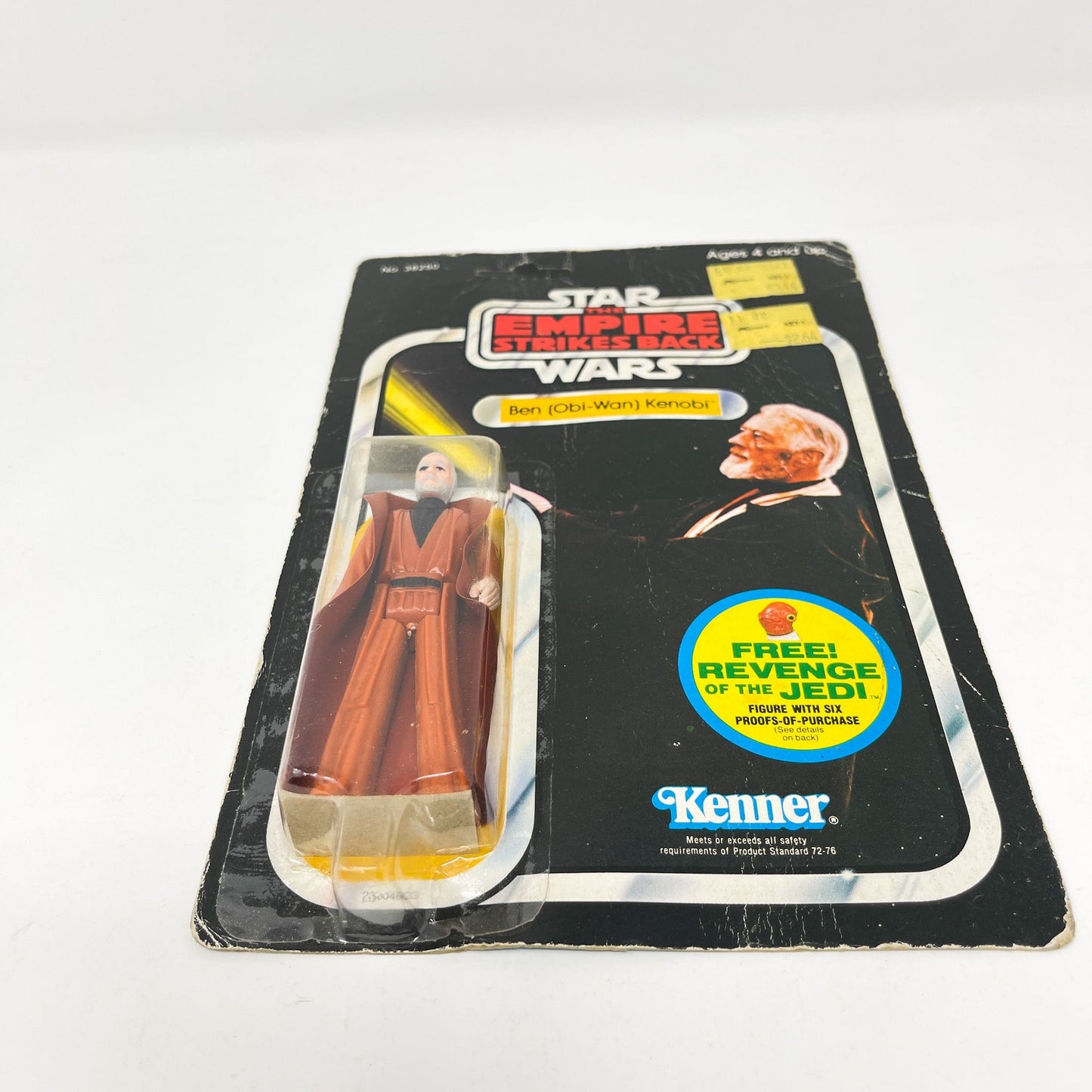 Vintage Kenner Star Wars Toy Obi Wan Kenobi ESB 48C Back - Mint on Card