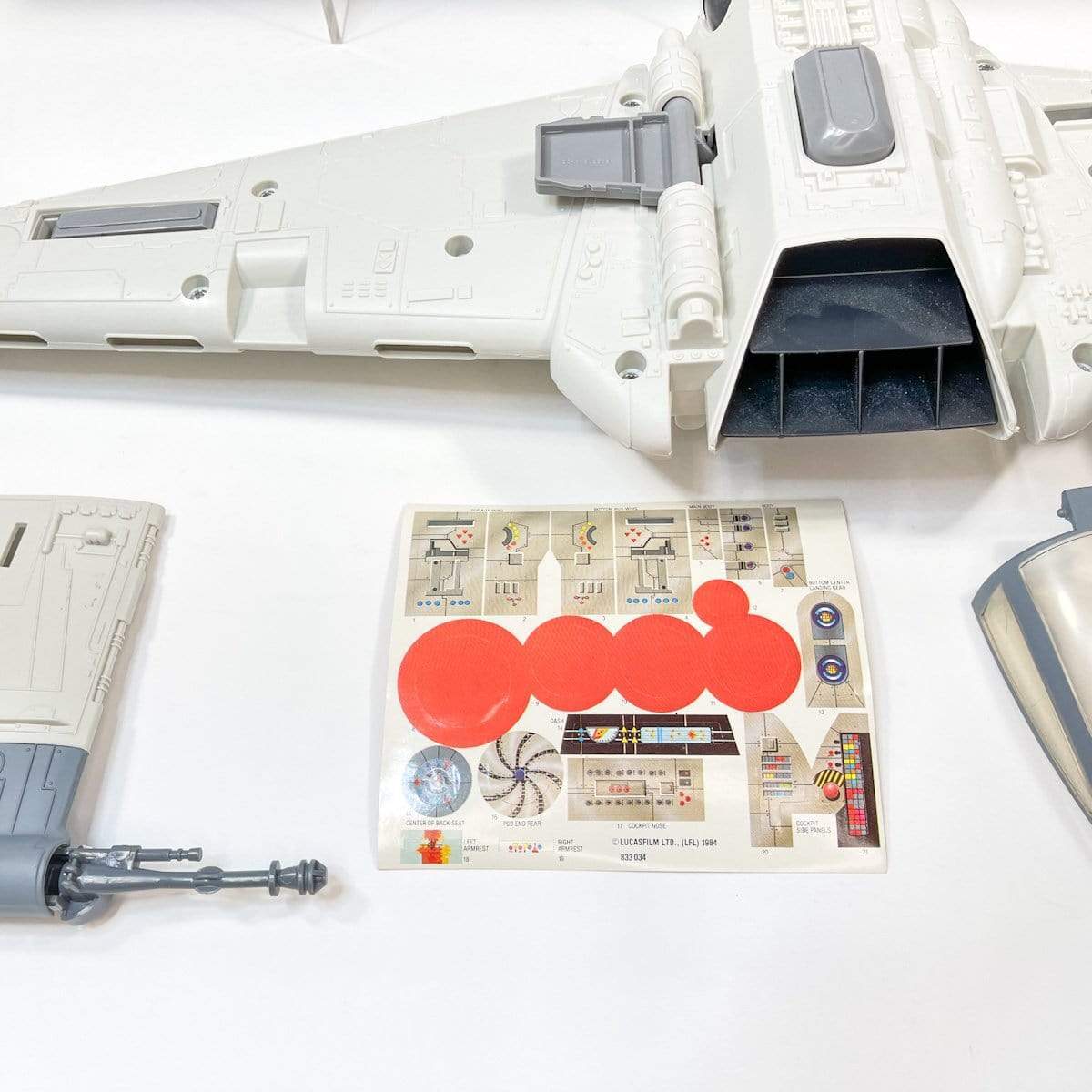 Vintage Kenner Star Wars Vehicle ROTJ B-Wing - Complete in Box w/ Unused Stickers