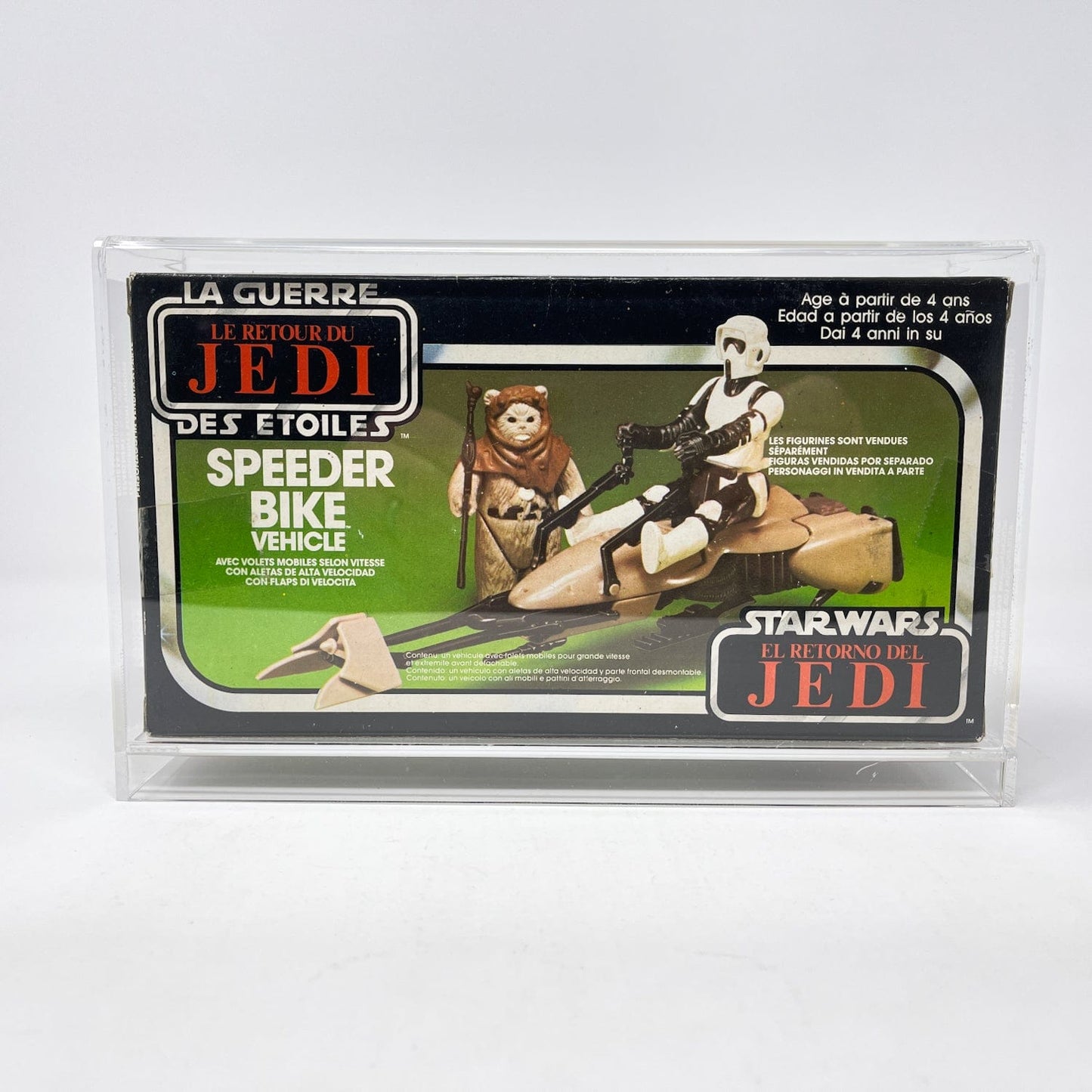 Vintage Kenner Star Wars Vehicle ROTJ Speeder Bike - Tri-Logo Box SEALED