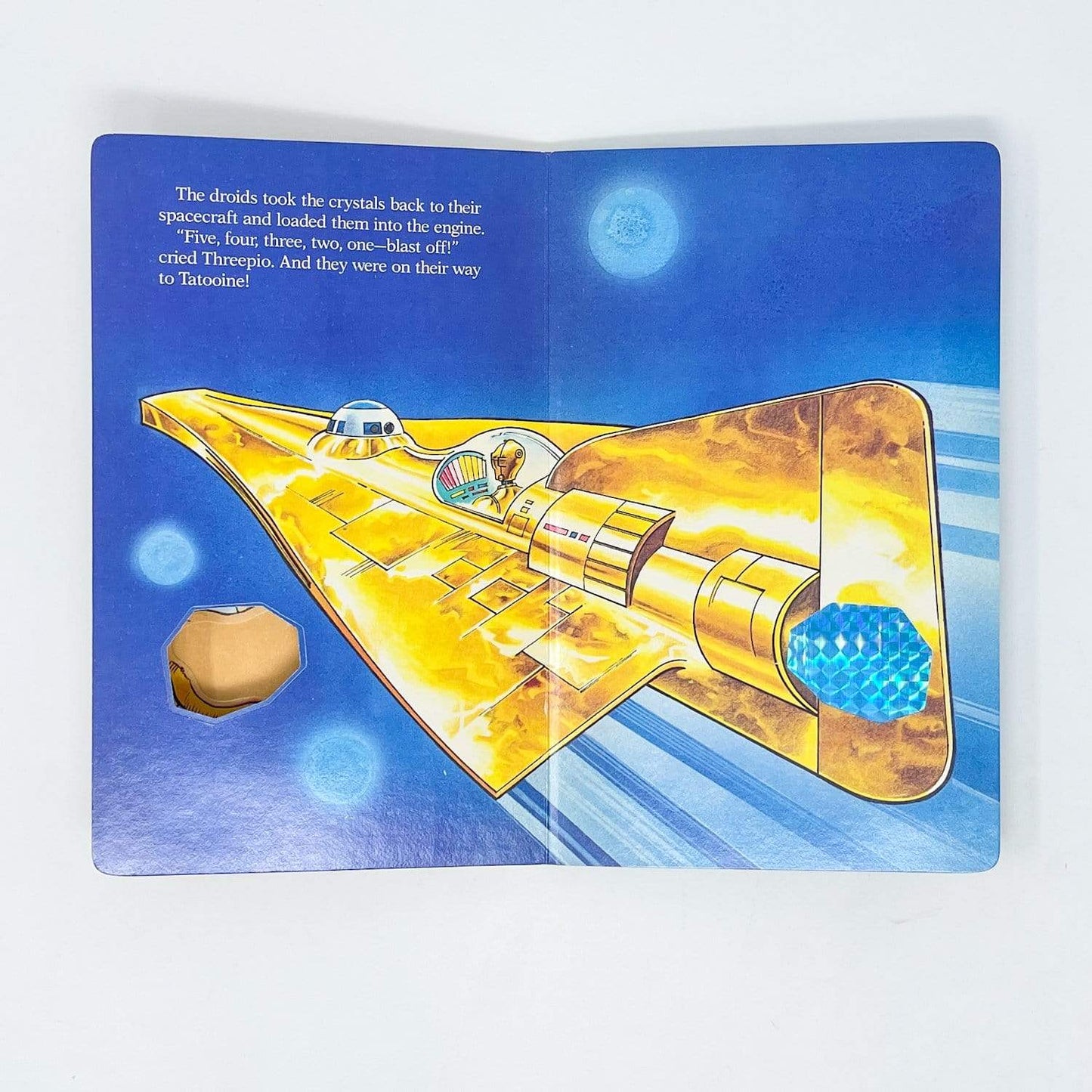 Vintage Random House Star Wars Non-Toy Shiny As A Droid - Touch & Feel Book (1986)