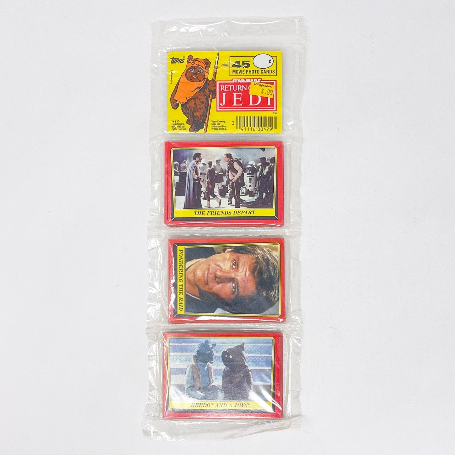 Vintage Topps Star Wars Non-Toy Topps Return of the Jedi Rack Pack - Sealed