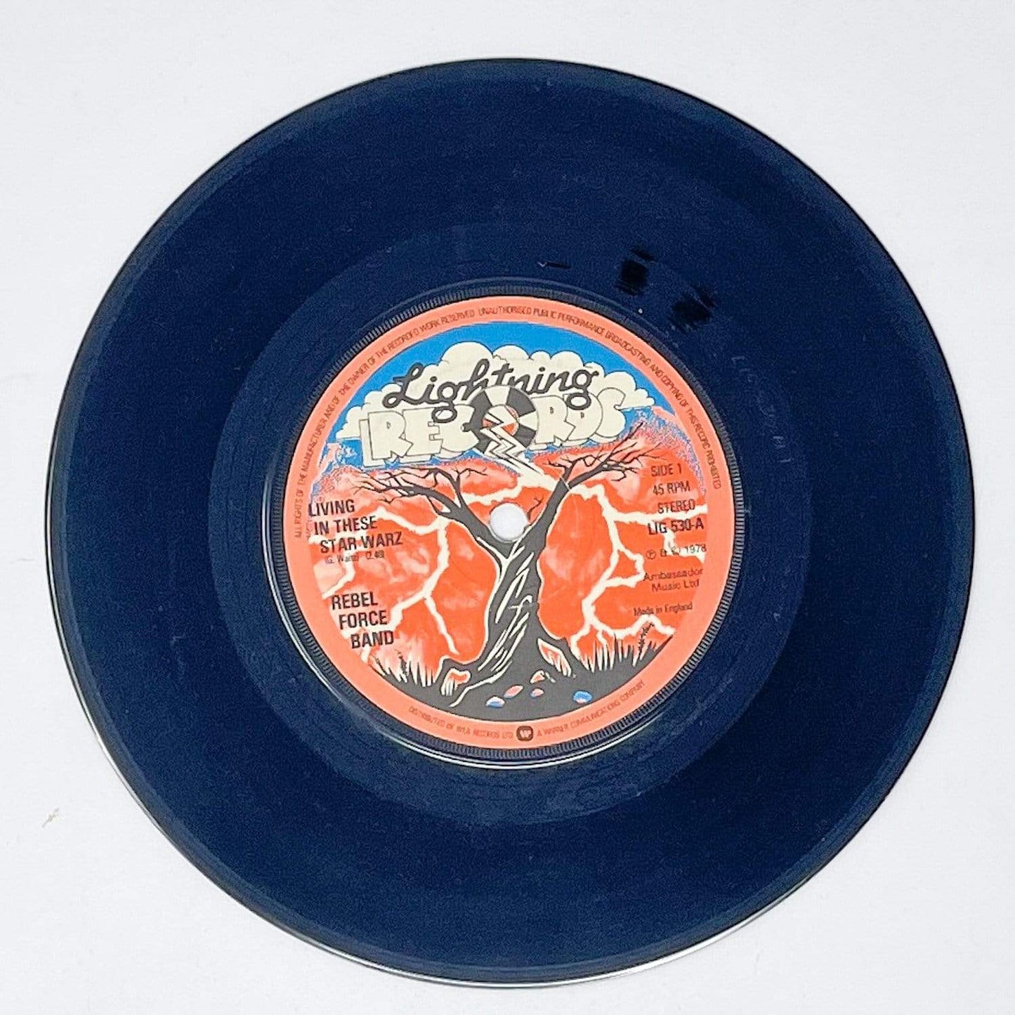 Vintage Zafiro Star Wars Non-Toy Living In These Star Warz 7" Record - Rebel Force Band - USA (1983)