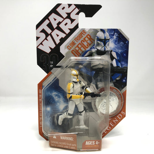Clone Trooper Officer (Commander) with Silver Coin - 2007 Hasbro Saga Legends Collection