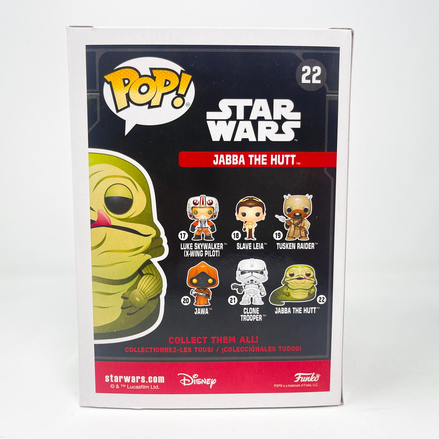 Jabba The Hutt - Funko POP #22 (Black Box) Star Wars Bobble-Head