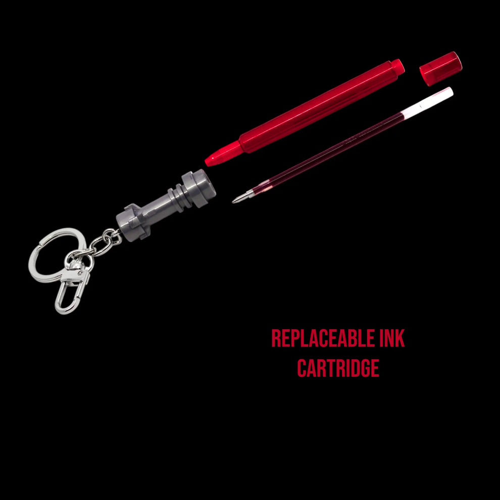 LEGO Star Wars Red Lightsaber Gel Pens with Keychain Clip