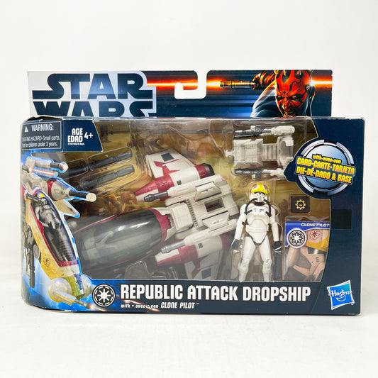 Republic Attack Dropship with Clone Pilot – 2012 Hasbro Star Wars Movie Heroes