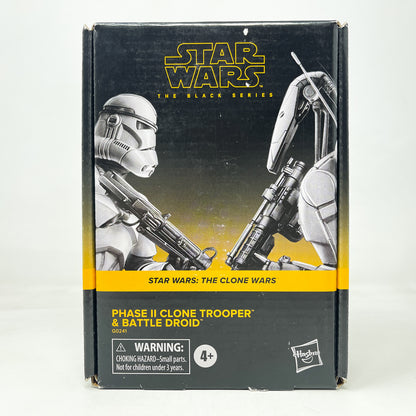 Phase II Clone Trooper & Battle Droid 2-pack - Hasbro Black Series (2024)