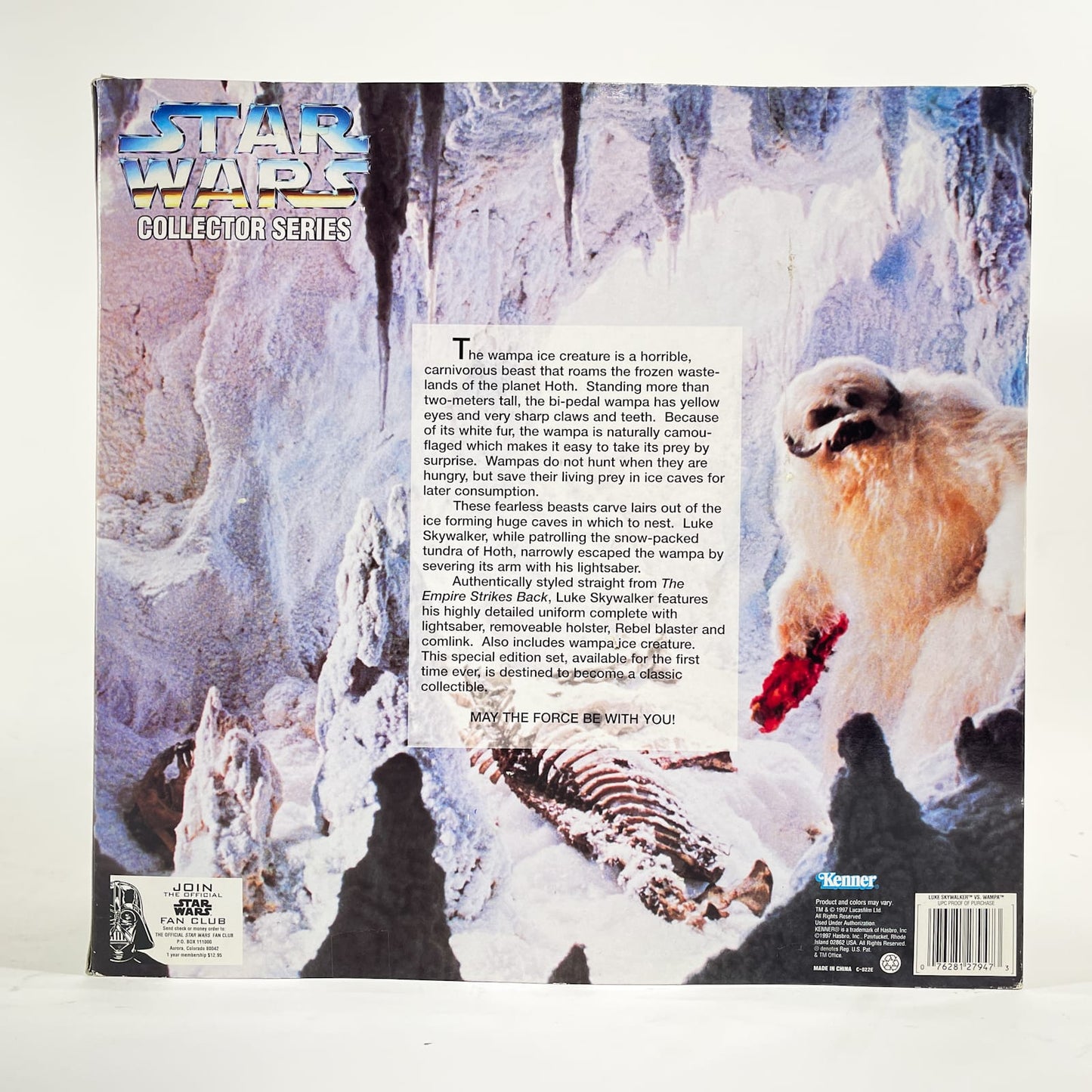 Luke Skywalker & Wampa (1997) - Hasbro 12" Collector Series MIB