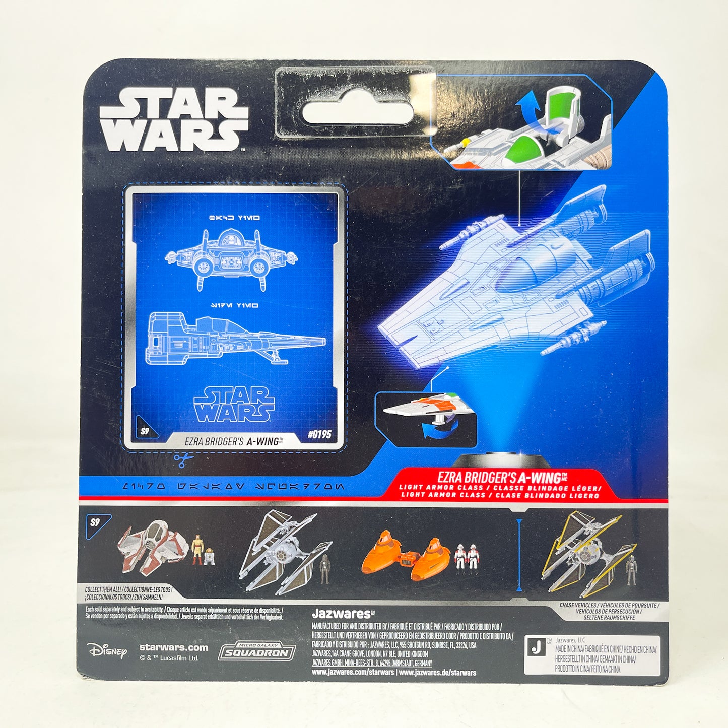 Ezra Bridger's A-Wing #0195 – Jazwares Star Wars Micro Galaxy Squadron