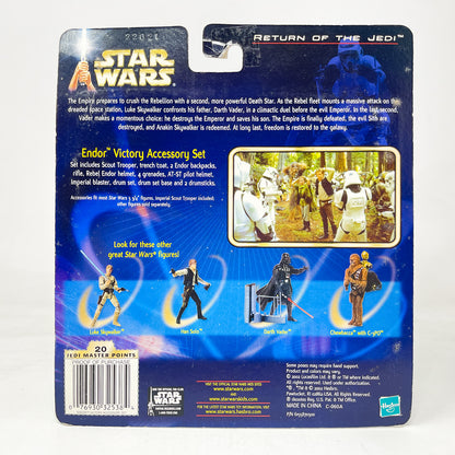 Endor Victory Accessory Set w/ Scout Trooper Deluxe - Hasbro SAGA Series 3.75" (2002)