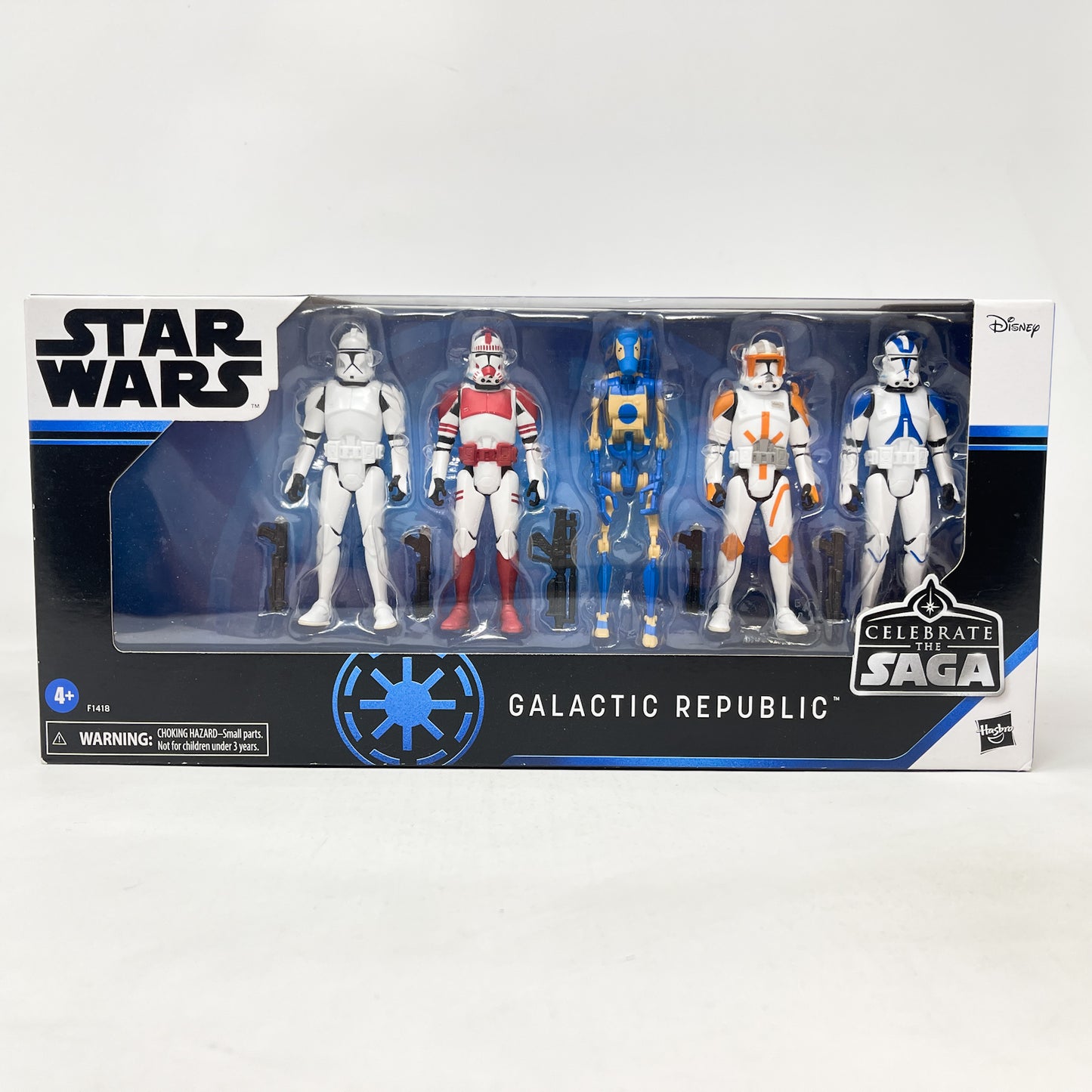 Galactic Republic (Celebrate the Saga) - 5 Figure Clone Wars Set - 3.75" Hasbro Saga Collection