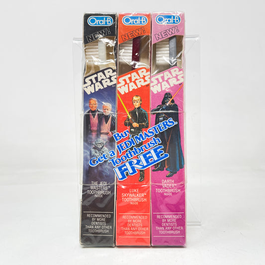 Jedi Masters Toothbrush 3-Pack Sealed - Oral-B - Vintage (1983)