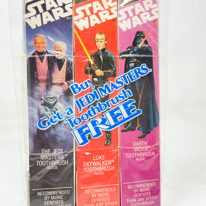 Jedi Masters Toothbrush 3-Pack Sealed - Oral-B - Vintage (1983)