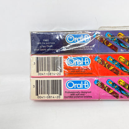 Jedi Masters Toothbrush 3-Pack Sealed - Oral-B - Vintage (1983)
