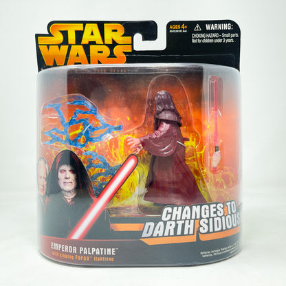 Emperor Palpatine with Glowing Force Lightning - Hasbro 2005 Revenge of the Sith
