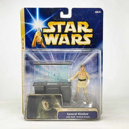 General Rieekan with Tactical Screen - Hoth Evacuation - ESB (2003) - Hasbro SAGA Ultra Figure MOC