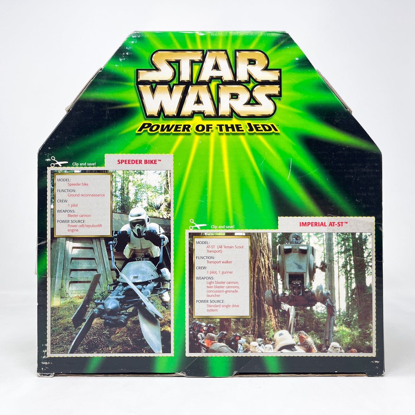 Imperial AT-ST and Speeder Bike – Hasbro Star Wars Power of the Jedi POTJ (2001)