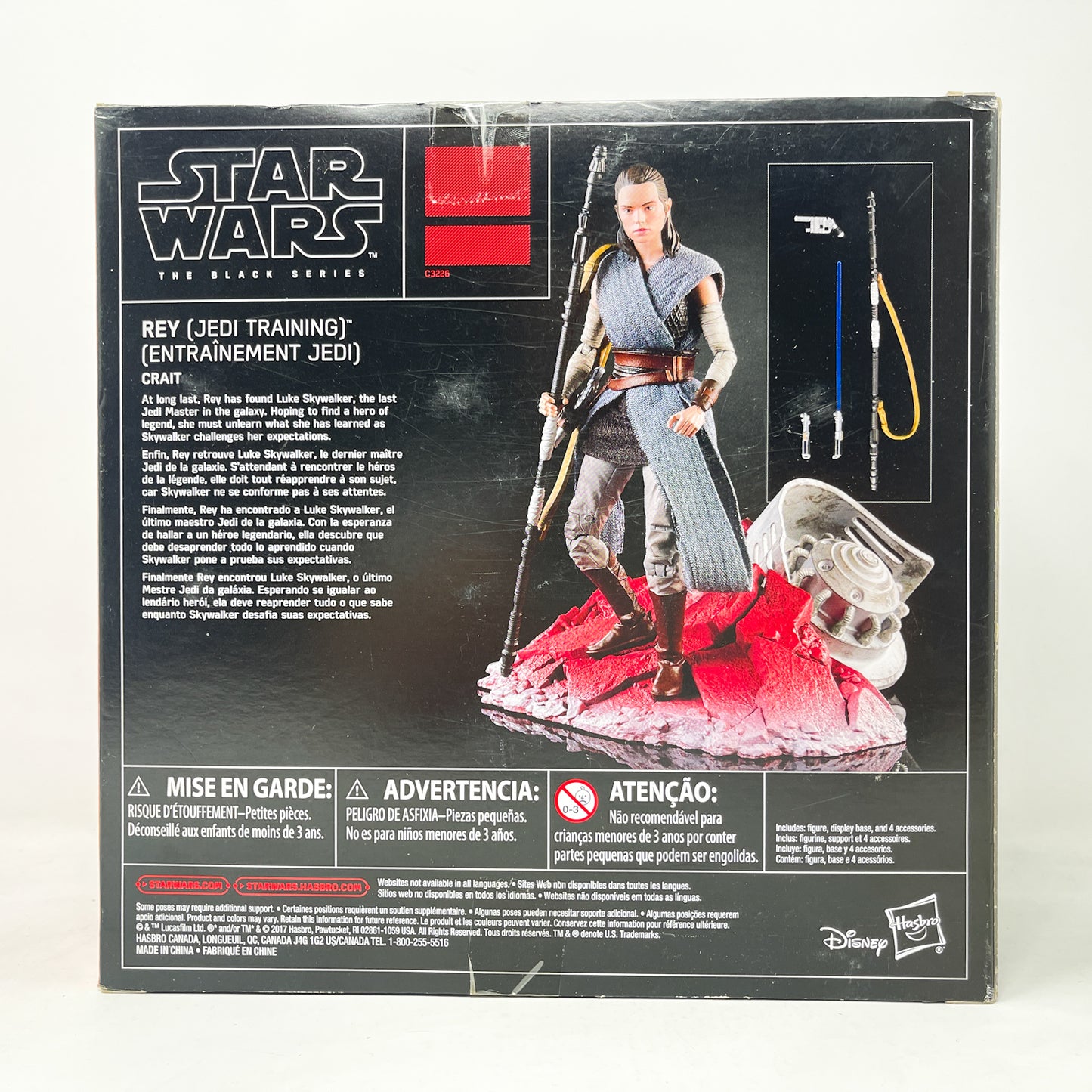 Rey Jedi Training on Crait - Hasbro Black Series (2017)